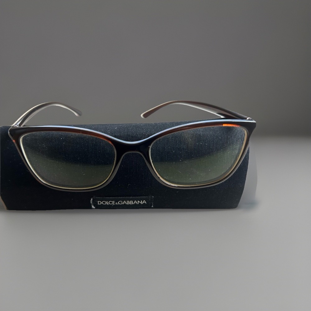 Dolce & Gabbana Optical Frame Dark Tortoise / Havana classic pantos shape.